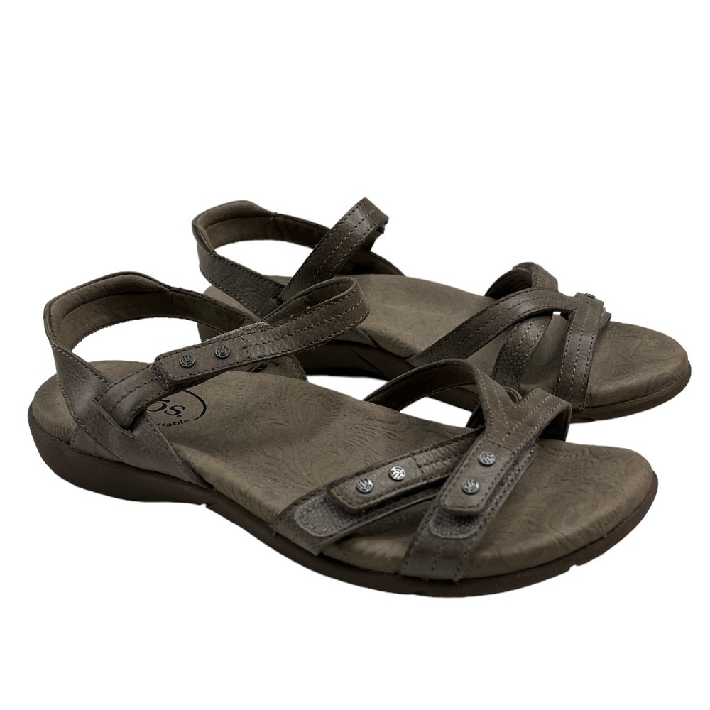 TAOS Women's Happy Sandal GRAY Size 6 - Picture 5 of 8